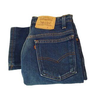 Vintage Levis USA-Made Rescue Denim Jeans -28P Dark Wash Chore Artisan Upcycle